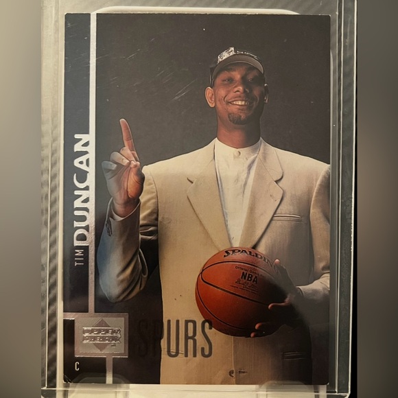 Tim Duncan 1997 Upper Deck Rookie NBA Trading Card #114 SAN ANTONIO SPURS RC HOF - Picture 1 of 5